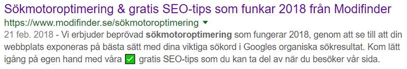 SEO-anpassad Titel-tagg