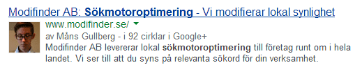 Modifinder på Google